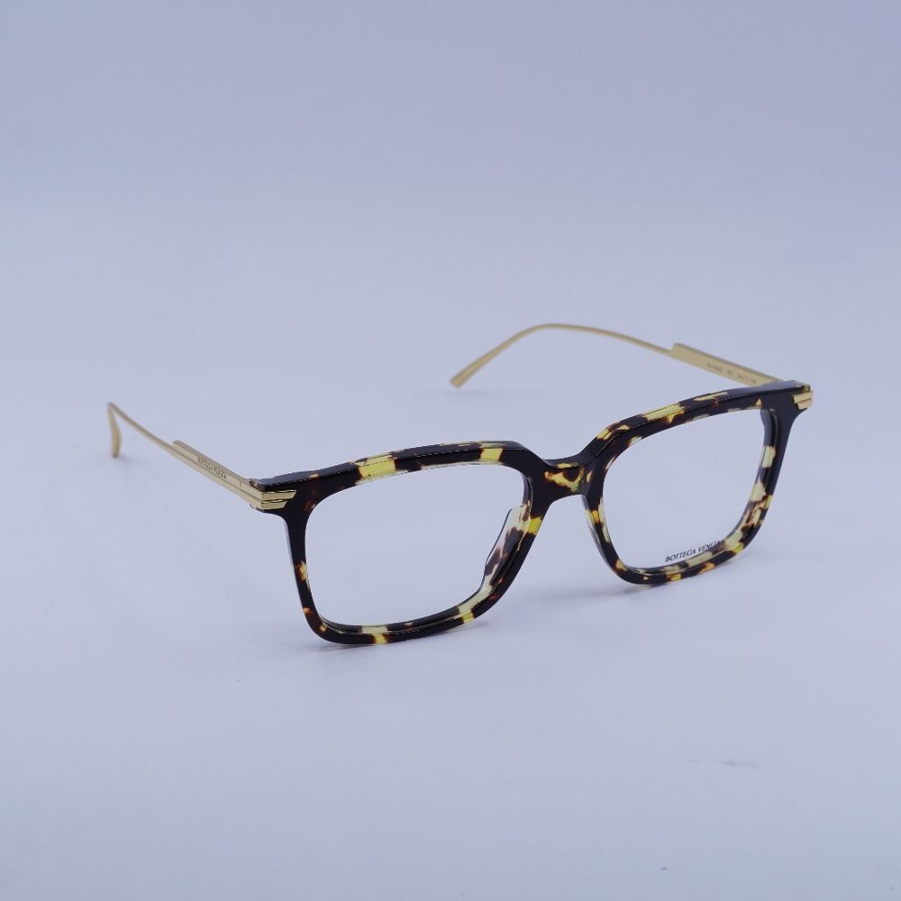Bottega Veneta BV1009O 003 Eyeglasses Havana/Gold 54mm Square Frame